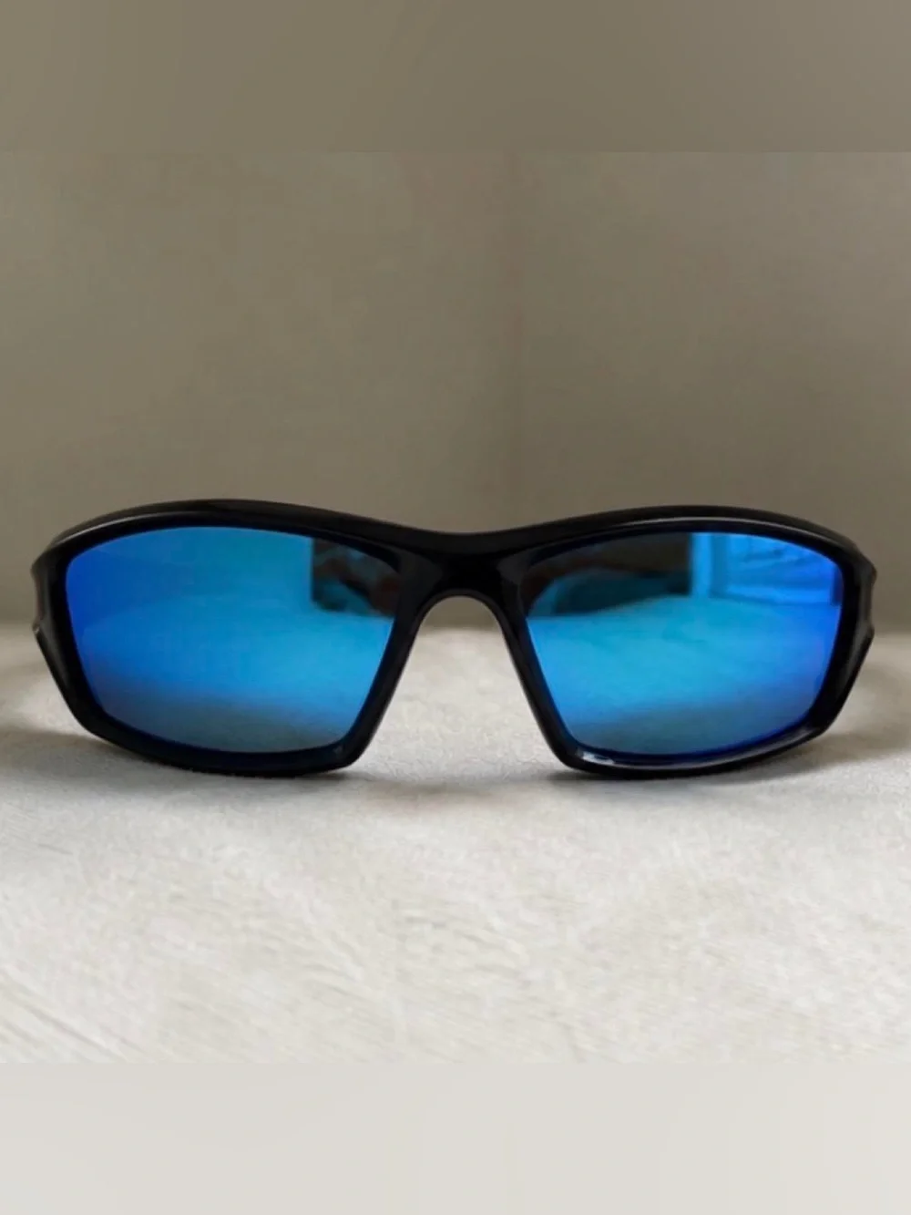 Men’s Polarized Sport Sunglasses Blue Mirror UV400 Outdoor